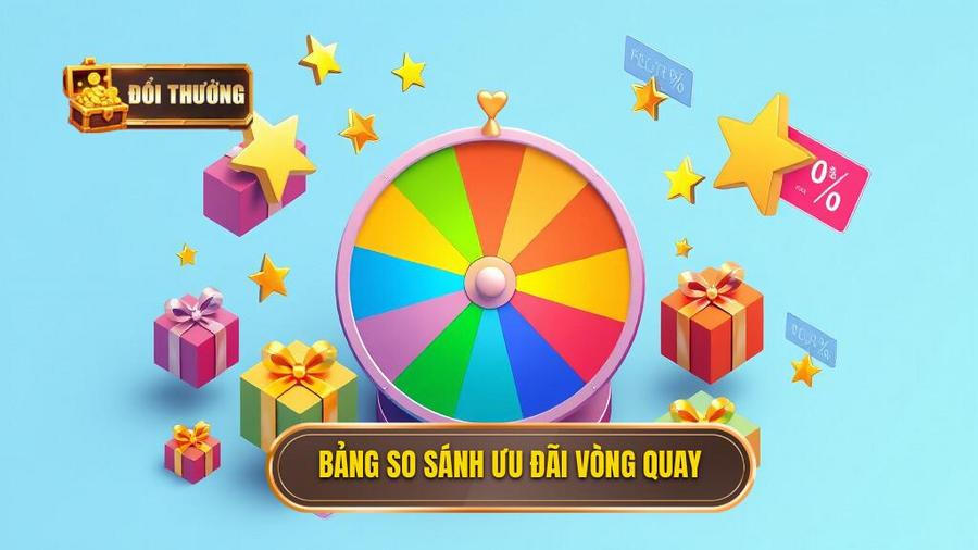 3. Bảng so sánh ưu đãi vòng quay
